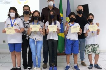 Foto - Cerimônia de Premiação Olimpíadas de Matemática 2021