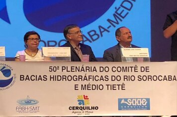 Foto - 50ª Reunião do Comitê de Bacia Hidrográfica Sorocaba e Médio Tietê