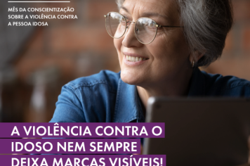 Foto - JUNHO VIOLETA - CONSCIENTIZAÇÃO SOBRE A VIOLÊNCIA CONTRA A PESSOA IDOSA