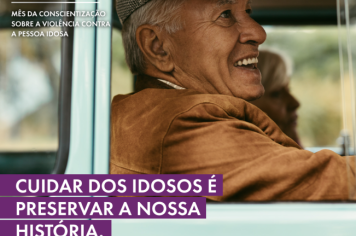 Foto - JUNHO VIOLETA - CONSCIENTIZAÇÃO SOBRE A VIOLÊNCIA CONTRA A PESSOA IDOSA