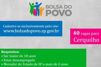 Governo do Estado abre novas inscrições para o Programa Bolsa Trabalho