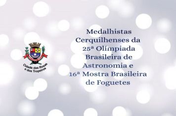 Rede municipal de educação conquista 65 medalhas na Olímpiada Brasileira de Astronomia e Mostra Brasileira de Foguetes