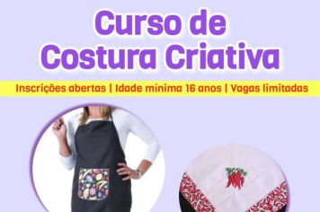 Fundo Social está com inscrições abertas para o curso de Costura Criativa