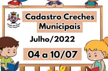 Cadastro para as creches municipais em Julho acontece até dia 10/07