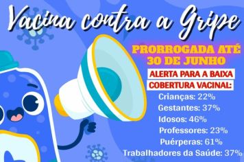 Vacinação contra a Gripe é prorrogada até 30 de junho