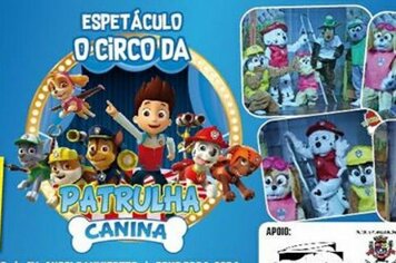 Teatro recebe “O Circo da Patrulha Canina”