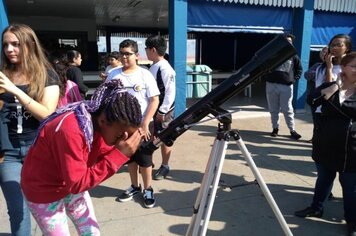 Alunos do Projeto “Cientistas do Amanhã” recebem visita do Clube de Astronomia Centauri