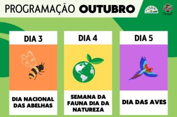 Secretaria do Meio Ambiente compartilha informações sobre três datas especiais em outubro