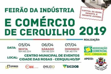 5º Feirão da Indústria e do Comércio de Cerquilho acontece neste final de semana