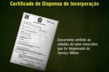 Solicitação do CDI (Certificado de Dispensa de Incorporação) 