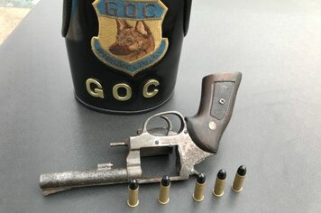 GOC da Guarda Civil prende homem por porte ilegal de arma 