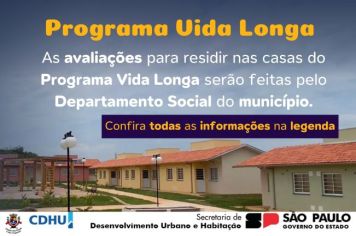 A Prefeitura de Cerquilho, por meio do Departamento Social, esclarece sobre as avaliações para participar do Programa Vida Longa