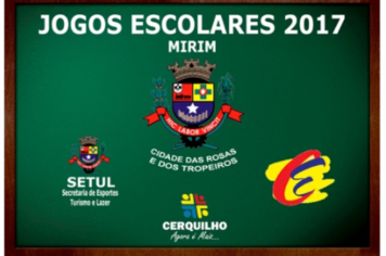  Programação dos Jogos Escolares - Categoria Mirim