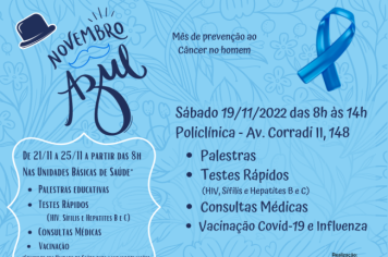 Prefeitura informa programação especial do Novembro Azul em Cerquilho