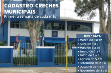 Prefeitura de Cerquilho informa cronograma de cadastramento para lista de espera em creches municipais em 2019