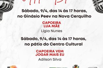 Apresentações de Capoeira agitam a cultura de Cerquilho neste sábado