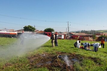 Bombeiros Militares e Defesa Civil realizam simulado de fogo em vegetação