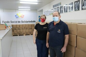 Fundo Social de Cerquilho recebe doação de cestas básicas do Fundo Social do Estado de São Paulo e da Coocerqui