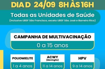 Cerquilho realiza grande Dia D de vacinação neste sábado, dia 24