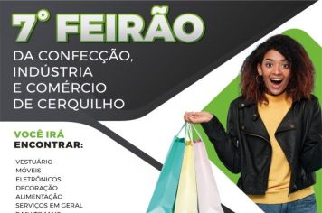 7º Feirão da Confecção, Indústria e Comércio de Cerquilho acontece neste final de semana