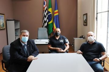 Prefeito Zé Roberto Pilon recebe visita do Delegado Titular da Polícia Civil de Cerquilho