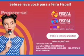 Prefeitura e Sebrae abrem inscrição para participar do principal evento da América Latina sobre Alimentação Fora do Lar