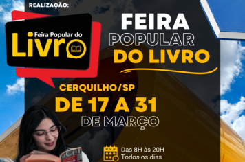 Cerquilho recebe o projeto da Feira Popular do Livro