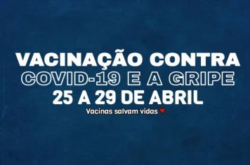 PROGRAMAÇÃO DE VACINA CONTRA COVID-19 E CONTRA A GRIPE