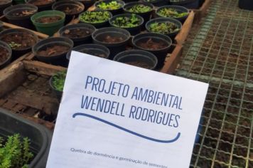 Tem início o Projeto Ambiental Wendell Rodrigues – Semeando a Vida