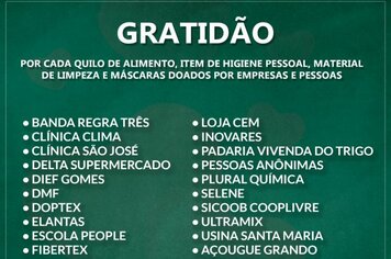 Vamos começando o ano com GRATIDÃO