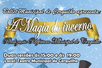 Ballet Municipal de Cerquilho apresenta “A magia do inverno”