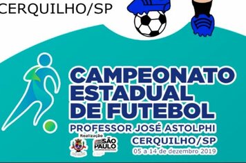 Cerquilho recebe Fase Final do 48º Campeonato Estadual de Futebol