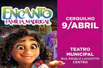 Teatro Municipal recebe espetáculo “Encanto Família Madrigal”