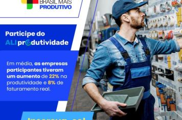 A Secretaria de Trabalho e Desenvolvimento Econômico de Cerquilho em parceria com o Sebrae estão com inscrições abertas para o Programa ALI Produtividade.