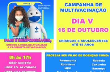 Cerquilho realiza Dia V de Campanha Estadual de Multivacinação