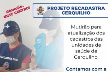 Projeto Recadastra Cerquilho no Centro