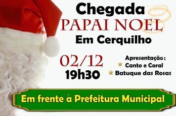 Chegada do Papai Noel em Cerquilho