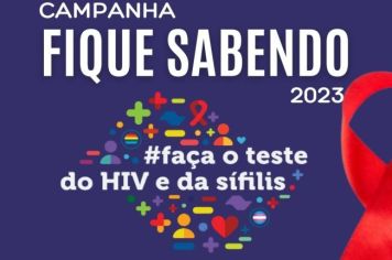 Prefeitura de Cerquilho realiza a Campanha Fique Sabendo 2023. 