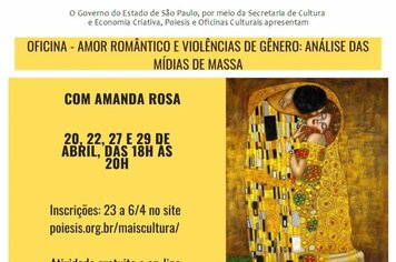 Inscrições abertas para Oficinas Culturais