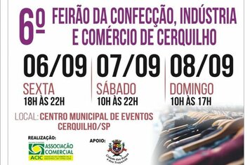 6º Feirão da Confecção, Indústria e Comércio de Cerquilho acontece em setembro