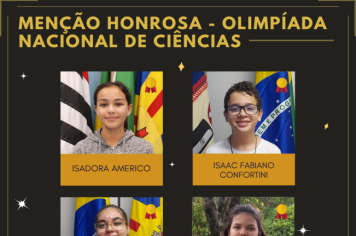 Alunos conquistam menção honrosa na Olímpiada Nacional de Ciências