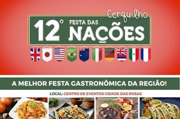 12ª Festa das Nações de Cerquilho acontece nos dias 10, 11 e 12 de maio