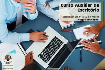 Prefeitura de Cerquilho abre inscrições para curso de auxiliar administrativo e informática básica