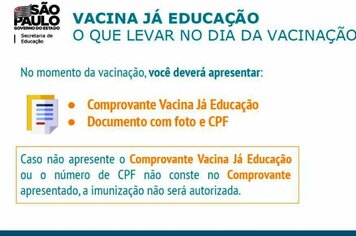 Orientações para vacinação contra a Covid-19 dos trabalhadores da educação