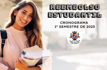 Cronograma do 1º semestre de 2023 do Reembolso Estudantil