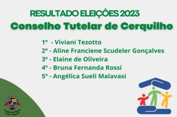 Prefeitura de cerquilho divulga o resultado das Eleições 2023 do Conselho Municipal de Cerquilho 