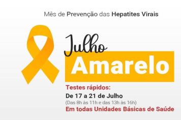 Prefeitura de Cerquilho realiza ação do Julho Amarelo - Mês de Prevenção das Hepatites Virais