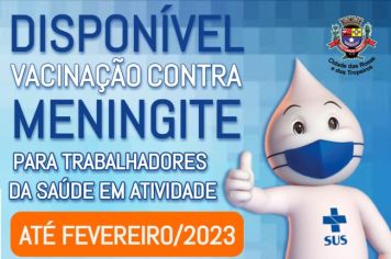 Vacinação de Trabalhadores da Saúde contra a Meningite C se encerra em Fevereiro de 2023