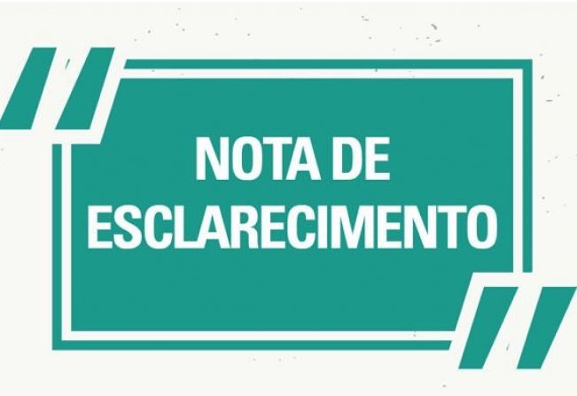 NOTA DE ESCLARECIMENTO