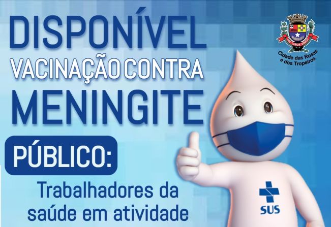 Prefeitura informa sobre vacinação contra a Meningite C para Trabalhadores da Saúde